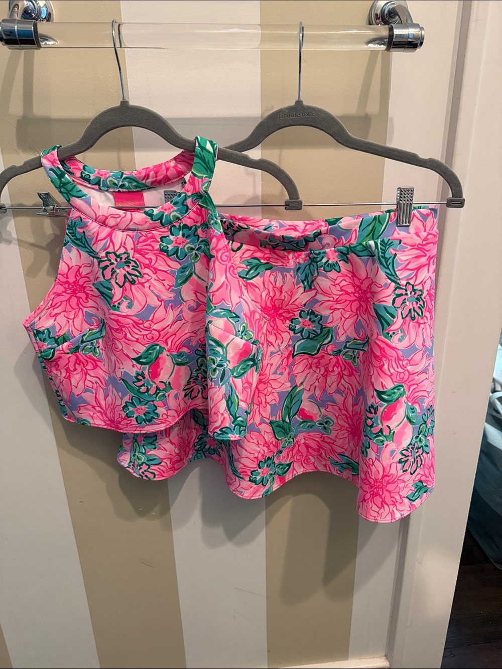 Lilly Pulitzer Pink & Teal Floral Summer Dress